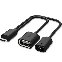 OTG/ Rii F1 Micro USB Host OTG Adapter Cable for Firestick and Fire TV 4k,