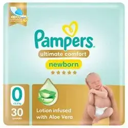 Pampers Ultimate Comfort Taped Diapers, Size 0,-30 Diapers