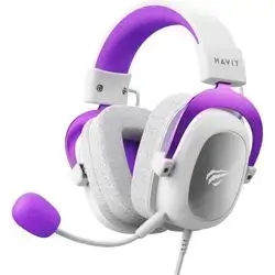 Havit H2002d Wired 3.5mm Jack White And Purple Gaming Headset