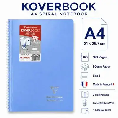 Notebook ,French ( A4) Size,160 pages.