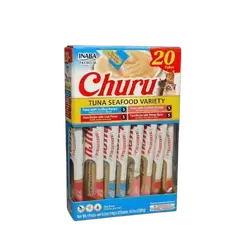 Inaba Churu Tuna & Seafood Variety 20 Tubes
