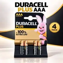 Duracell Plus AAA Batteries – 4 Pack