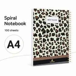 NOTEBOOK A4,100 sheet ,carton cover.