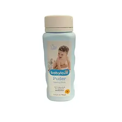 Babylove powder for sensitive skin perfume free 100ml
