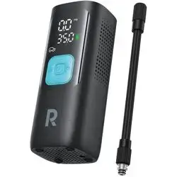 RAVPOWER 3-in-1 Smart Air Compressor with Power Bank & LED Flashlight, Cordless Portable Air Pump for Car