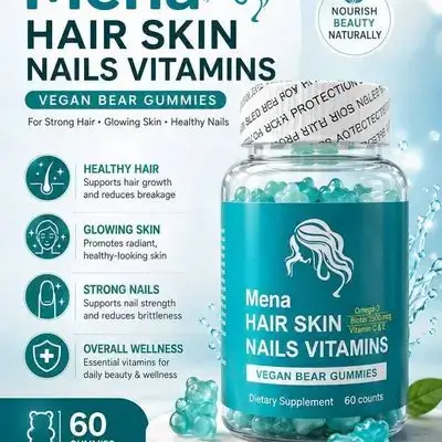 Mena Hair, Skin & Nails Vegan Bear Gummies