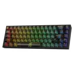 RedRagon CASTOR K631 PRO Black Full-Transparent Mechanical Keyboard