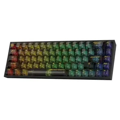RedRagon CASTOR K631 PRO Black Full-Transparent Mechanical Keyboard