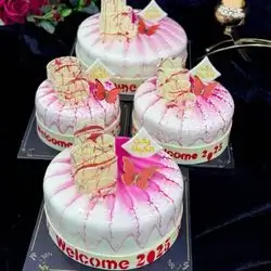 Pink Sauce Mold With Chocolate Filling