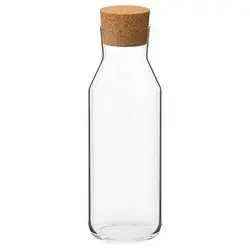 Glass Bottle With Wooden Top