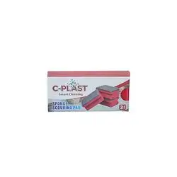 C-Plast Sponge Scouring Pad 3 Pcs