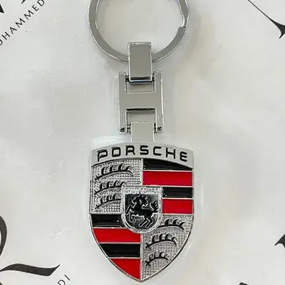 Metal Keychain – PORSCHE Logo ميدالية مفاتيح معدنية - LUXURY
