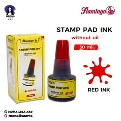 Stamp Pad Ink Red 30ml-flamingo