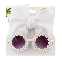 2pcs/Set Kids Fashion Mirror Bow Headband Set