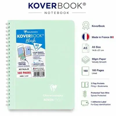 Notebook,french , A5 Size,160pages.