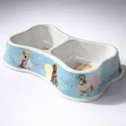 Dual Plastic Bowl