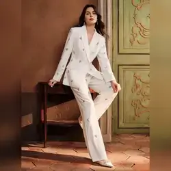 Anewsta Fashionable Minimalist Luxurious Modern Blazer and Pants - Small