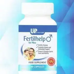 FERTILHELP FOR MEN FERTILITY FORMULA , COMPLETE VITAMIN AND ANTIOXIDANT SUPPORT 60 CAPSULES MADE IN UK