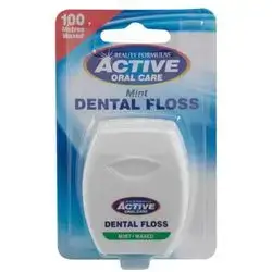 Active dental floss mint waxed (100 m)