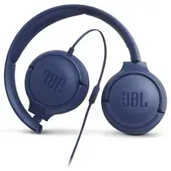 Original JBL T500 Wired On-Ear Headphones [Blue]