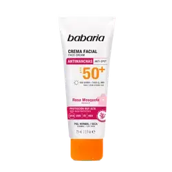 Anti-Spot Face Cream Spf50+ with Rose Hip 75ml _ babaria