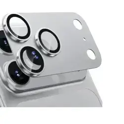 Kuzoom Invisible Full Coverage Camera Lens for iPhone 17 Pro Max - Silver