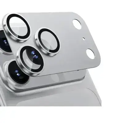 Kuzoom Invisible Full Coverage Camera Lens for iPhone 17 Pro Max - Silver