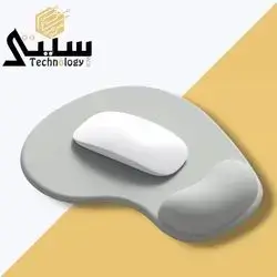 Mouse Pad With Gell Wrist Support. Grey