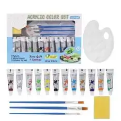 Basics Sets Acrylic Color for 12 Colors 12ML