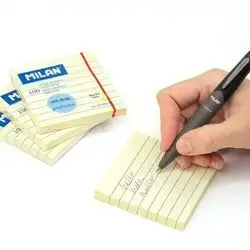 Milan light yellow lined Adhesive Notes 76x76 mm