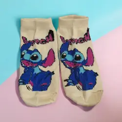 1 pair Lilo & Stitch Short Socks Cartoon Stitch - Size: 37-45