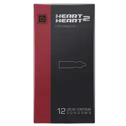 Delay Contour Condoms 12Pcs _ HEART 2 HEART