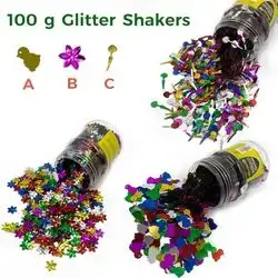100g Glitter Shakers-flamingo