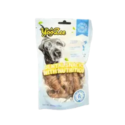 YooZee Dental Snacks With Nutrition Chicken Flavor Mini Bone Wrap With Chicken 100g