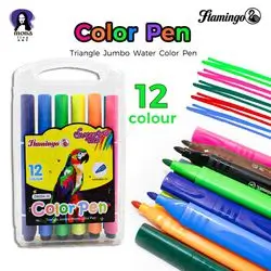 Colour Pen 12colours-flamingo