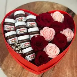 Flower Box Candle and Chocolate
