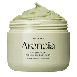 Arencia Korean Rice Mochi Face Cleanser 120g - Foaming Cleanser, Gentle Scrub All in One - Deep Cleansing, Moisturizing, Pore Minimizing, Removing Blackhead