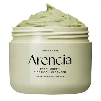 Arencia Korean Rice Mochi Face Cleanser 120g - Foaming Cleanser, Gentle Scrub All in One - Deep Cleansing, Moisturizing, Pore Minimizing, Removing Blackhead