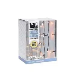 Connect Icicle Lights 160 Leds Warm White