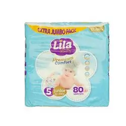 Lila Baby Premium Comfort Jambo Junior No.5 80 Pieces