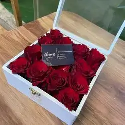 Box Red Rose