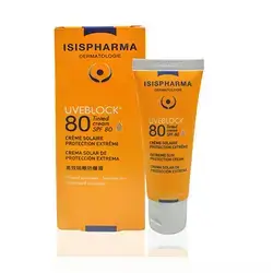 Isispharma Uveblock 80 Tinted Cream Spf 80 Crème Solaire Protection Extreme
