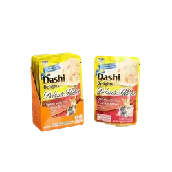 Inaba Dashi Delights – Delicate Flakes Chicken with Tuna & Salmon Recipe 6 pieces+1gift
