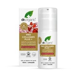 dr.organic pro collagen plus+ anti-aging moisturiser with dragon blood 50ml