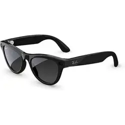 Ray-Ban Meta Skyler Smart Glasses (Gen 2) — Shiny Black with Polarized Gradient Graphite Lenses