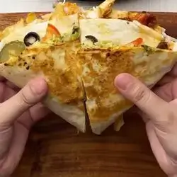 Fiery Crunchy Burger Wrap