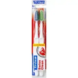 Trisa Swiss Clean Toothbrush – Duo Pack (Medium)