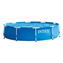 Intex 10Ft X 30In Round Metal Frame Pool ( 305 Cm * 76 Cm )