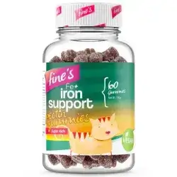 fines iron support 60 gummies pectin