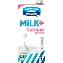 Saudia Uht Milk Skimmed 1l